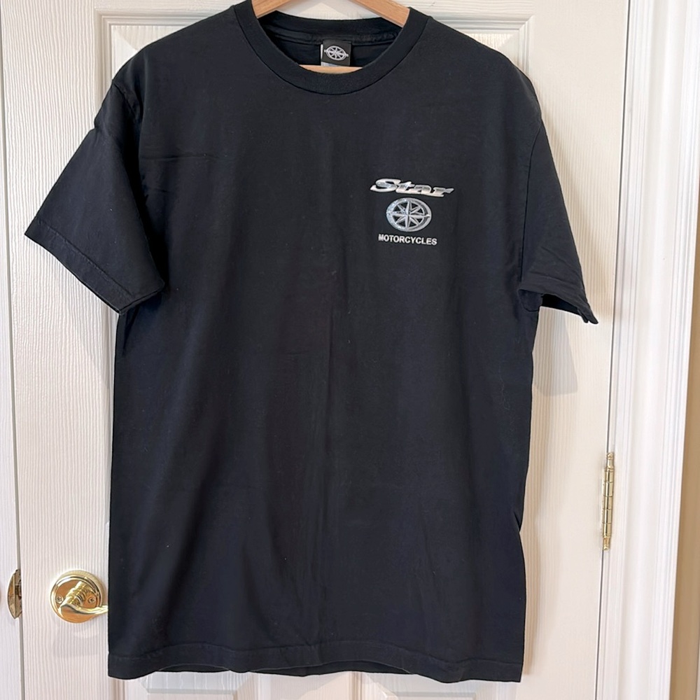Yamaha V Star Motorcycle Black TShirt